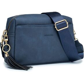 رولينز شنطة كروس صغيرة بسحاب ثلاثي للنساء، حزام عريض للهاتف الخلوي، شنطة كتف مع فتحات لبطاقات الائتمان in Kuwait