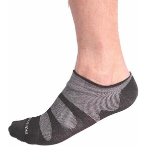 جوارب رياضية Incrediwear - جوارب رياضية بدون عرض للرجال والنساء (أسود، متوسط) in Kuwait