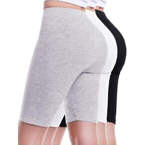 Design by Olivia Basic High Waisted Leggings for Women - Biker Yoga Shorts & Full Length Women's Leggings