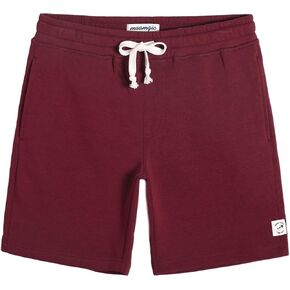 maamgic Men's Fleece Pajama Flat Front Shorts 9" Casual Shorts Athletic Jogger Pocket Sportswear Short