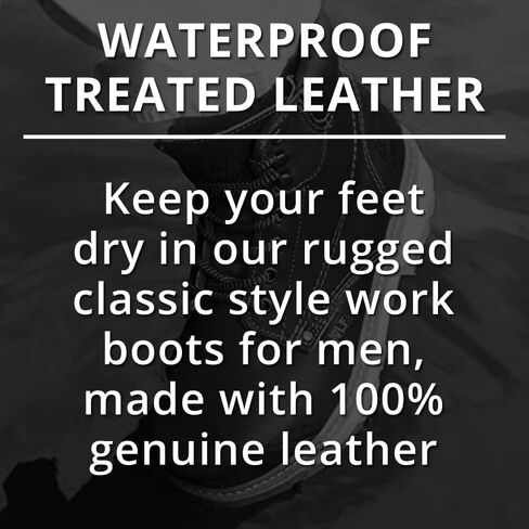 حذاء العمل وولف | جلد البقر المكسيكي الأصلي المقاوم للماء | مقاومة للمواد الكيميائية والنفطية | معزول | نعل مطاطي مانع للانزلاق | بوسكين | طوق مريح مبطن | معدات الحماية الشخصية الصناعية للبناء in Kuwait