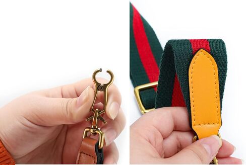 GOXTECH Wide Shoulder Strap Adjustable Replacement Crossbody Purse Handbag (Orange Leather Head ) in Saudi Arabia