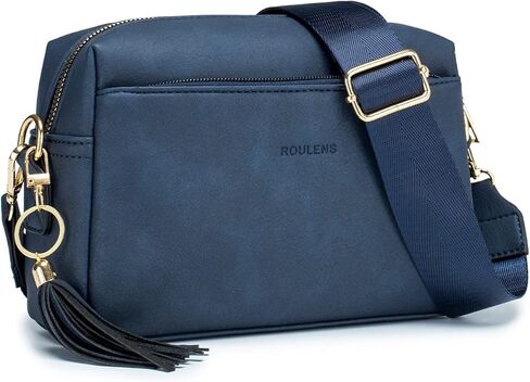 رولينز شنطة كروس صغيرة بسحاب ثلاثي للنساء، حزام عريض للهاتف الخلوي، شنطة كتف مع فتحات لبطاقات الائتمان in Kuwait