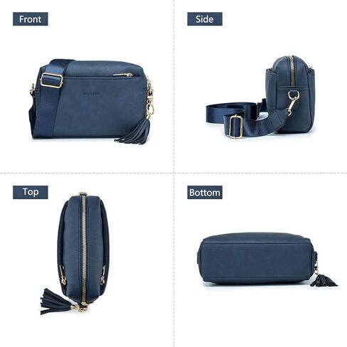 رولينز شنطة كروس صغيرة بسحاب ثلاثي للنساء، حزام عريض للهاتف الخلوي، شنطة كتف مع فتحات لبطاقات الائتمان in Kuwait