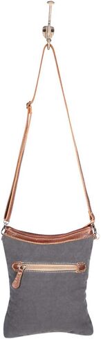 Myra Bags Bloom Canvas, leather & Rug Crossbody Bag S-1908 in Saudi Arabia