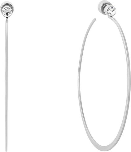Michael Kors Silvertone Hoop Earrings in Saudi Arabia