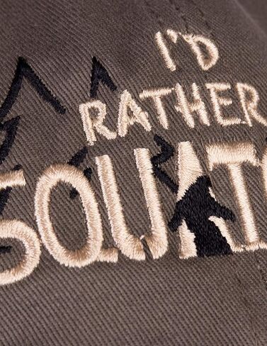 I'd Rather be Squatchin' | قبعة بيسبول مضحكة رسمية من Gone Bigfoot Sasquatch Hunter - زيتوني, اوليف, One Size in Saudi Arabia