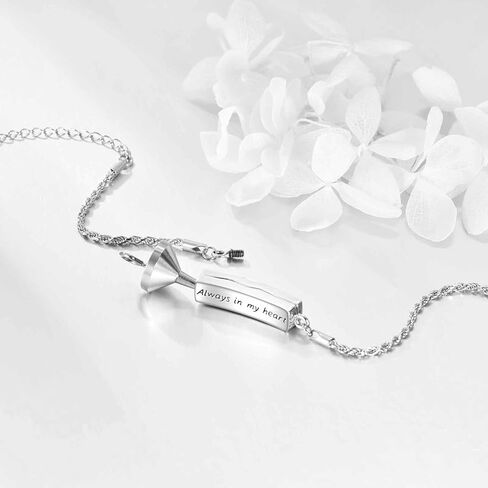 ONEFINITY Urn Bracelet for Ashes 925 Sterling Silver Abalone Shell Hummingbird/Dragonfly/Butterfly/Sunflower Cremation Jewelry for Ashes Keepsake Pendant Locket Bracelet for Women Mom in Kuwait