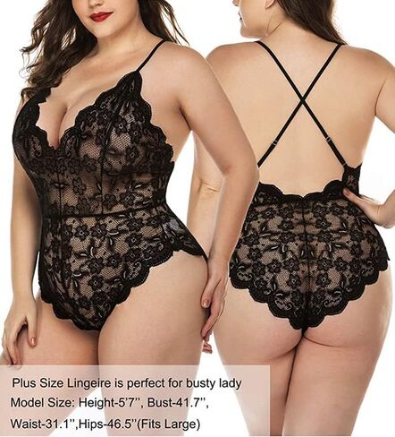 ملابس داخلية نسائية مثيرة من الدانتيل من VNVDFLM قطعة واحدة، بيجامات مريحة وعصرية in Kuwait