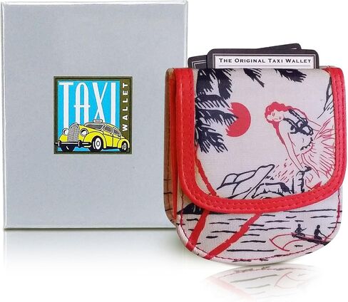 Taxi Wallet® - TW94-VINTAGE HAWAII - Soft Faux Pleather - Compact, Front Pocket Folding Wallet - For Cards, Coins, Bills, ID (Men & Women) in Saudi Arabia