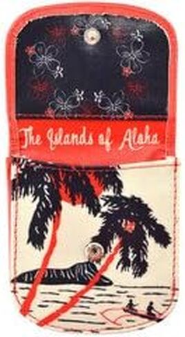 Taxi Wallet® - TW94-VINTAGE HAWAII - Soft Faux Pleather - Compact, Front Pocket Folding Wallet - For Cards, Coins, Bills, ID (Men & Women) in Saudi Arabia