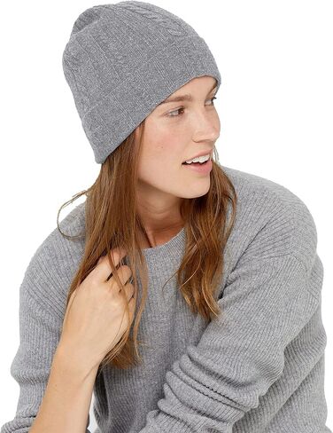 قبعة صغيرة من الكشمير للجنسين من State Cashmere، قبعة قابلة للطي بنسبة 100% من الكشمير النقي in Kuwait