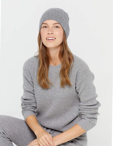 قبعة صغيرة من الكشمير للجنسين من State Cashmere، قبعة قابلة للطي بنسبة 100% من الكشمير النقي in Kuwait