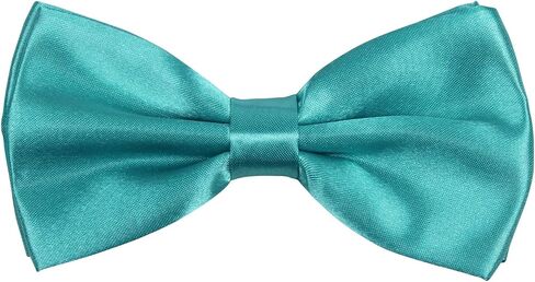 Neck Bowtie Tuxedo for Men Adjustable Solid Satin Pre-tied 12 Pcs Wedding Party in Kuwait