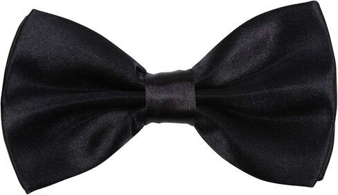 Neck Bowtie Tuxedo for Men Adjustable Solid Satin Pre-tied 12 Pcs Wedding Party in Kuwait