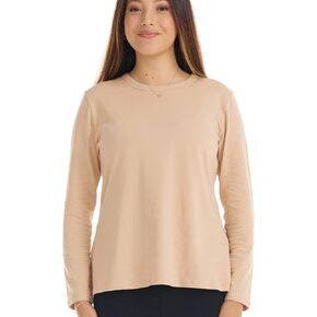 ESTEEZ Womens Long Sleeve Cotton Top