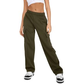 المرأة الصوف البضائع Sweatpants عالية الخصر عارضة فضفاض السراويل ركض in Saudi Arabia