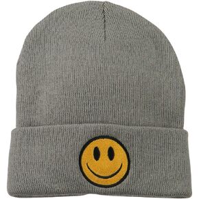 e4Hats.com Smile Face Embroidered Long Beanie