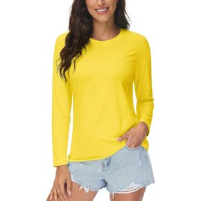 MAGCOMSEN Women's Long Sleeve Shirts UPF50+ Sun Protection Quick Dry Shirts for Hiking Atheltic Workout Rash Guard Tops in Saudi Arabia