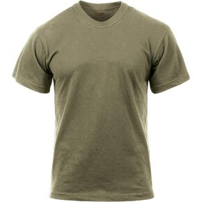 Rothco Solid Color 100% Cotton T-Shirt - Standard Fit Short Sleeve Shirt with Crew Neck, AR 670-1 Coyote Brown, L