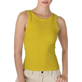 NIKIBIKI Women Seamless Reversible Ribbed Tank Top, Made in U.S.A, One Size in Kuwait