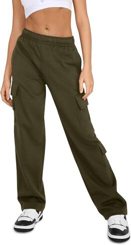 المرأة الصوف البضائع Sweatpants عالية الخصر عارضة فضفاض السراويل ركض in Saudi Arabia