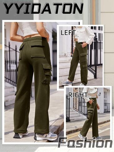 المرأة الصوف البضائع Sweatpants عالية الخصر عارضة فضفاض السراويل ركض in Saudi Arabia