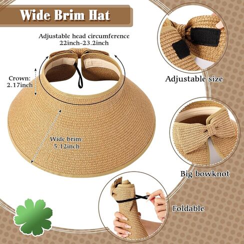 Hicarer 7 Pieces Straw Purses for Women Beach Purse Earrings Jewelry Set Straw Purse Beach Hats with 4 Tropical Earrings Bracelet for Summer Beach Vacation Travel Boho Accessories in Saudi Arabia