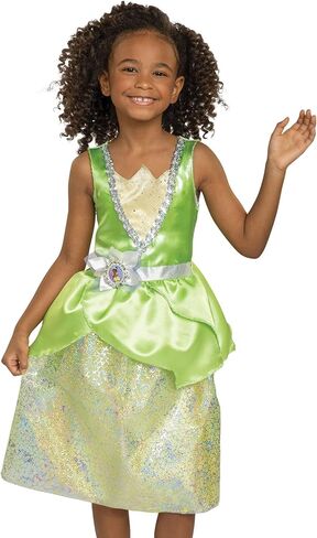 Disney Princess Disney 100 Tiana Dress Costume for Girls, Perfect for Party, Halloween Or Pretend Play Dress Up Child Size 4-6X in Kuwait