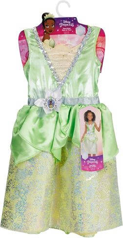 Disney Princess Disney 100 Tiana Dress Costume for Girls, Perfect for Party, Halloween Or Pretend Play Dress Up Child Size 4-6X in Kuwait