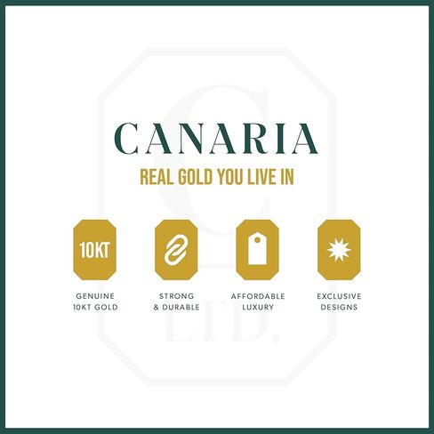 كناريا 10kt الذهب الأصفر على شكل قلب أقراط هوب in Saudi Arabia