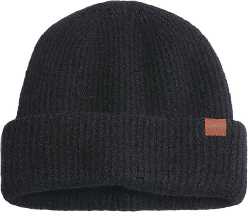 Slouchy and Cuffed Beanie for Women Men, Double Layer Soft Warm Winter Knit Hat Skull Cap in Kuwait