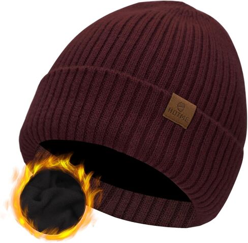 ZTL Merino Wool Beanie Hats for Men Women, Thick Warm Fleece Lined Knit Winter Hat Cuffed Beanie Stocking Hats Ski Skull Cap in Saudi Arabia