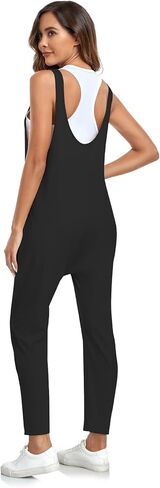 بذلة نسائية كاجوال من BKRIVE بدون أكمام وحزام أوسع وزر سفلي فضفاض وسروال طويل مع جيوب in Kuwait