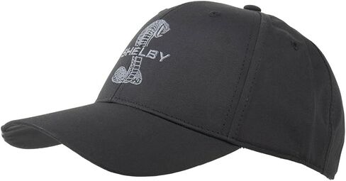 قبعة Shelby Tonal Flag Brim - منتج Shelby® مرخص رسميًا - قابل للتعديل، مقاس واحد يناسب الجميع - مزين بالعلم الأمريكي باللون الأسود in Saudi Arabia