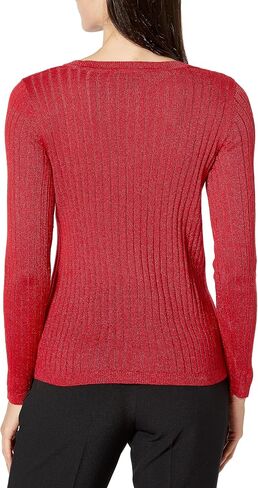 Tommy Hilfiger Women's Lightweight Vneck Metallic Sweater in Saudi Arabia