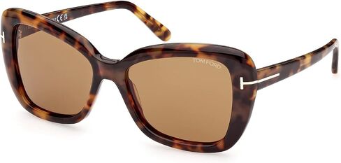 Sunglasses Tom Ford FT 1008 Maeve 55J Shiny Coloured Havana,"t" Logo/Brown Le in Saudi Arabia
