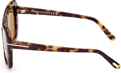 Sunglasses Tom Ford FT 1008 Maeve 55J Shiny Coloured Havana,"t" Logo/Brown Le in Saudi Arabia