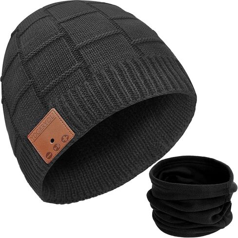 Bluetooth Beanie Hat Christmas Stocking Stuffers Unique Gifts for Men Women Black in Kuwait