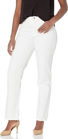 Gloria Vanderbilt womens Amanda Classic High Rise Tapered Jean, Vintage White, 14 Petite Regular in Saudi Arabia