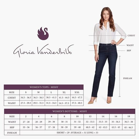 Gloria Vanderbilt womens Amanda Classic High Rise Tapered Jean, Vintage White, 14 Petite Regular in Saudi Arabia