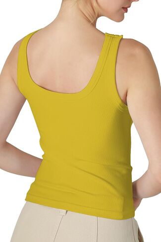 NIKIBIKI Women Seamless Reversible Ribbed Tank Top, Made in U.S.A, One Size in Kuwait