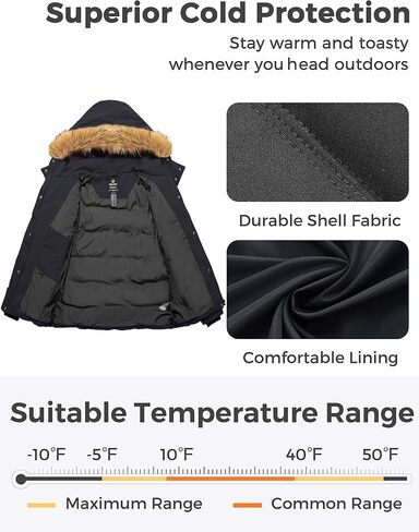 Wantdo Women's Plus Size Winter Coat Quilted Thicken Puffer Jacket with Removable Hood in Saudi Arabia
