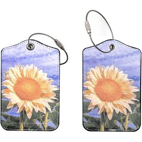 2Pack Luggage Tag with Privacy Cover,Flexible PU Leather Travel Luggage Tag Suitcase Tag with Name ID Card and Stainless Steel Loops for Suitcase Luggage by ALMHPVC (2Pack Marbling) in Saudi Arabia