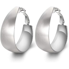 أقراط طوقية كبيرة من الساتان الناعم من كيمستون in Kuwait