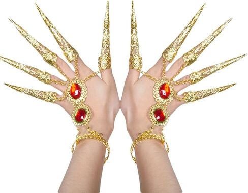 سوار من الذهب المصري الغجري للرقص الشرقي للنساء من AvaCostume مع أظافر الأصابع in Kuwait