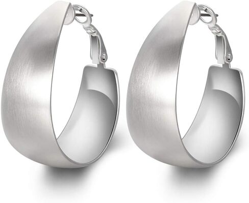 أقراط طوقية كبيرة من الساتان الناعم من كيمستون in Kuwait