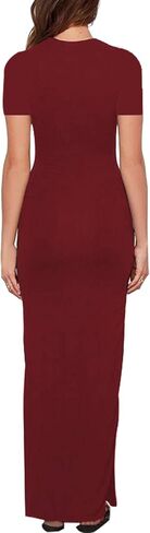 Meenew Women's Party Beach Vacation High Slit Summer Maxi Long Bodycon Dress in Kuwait