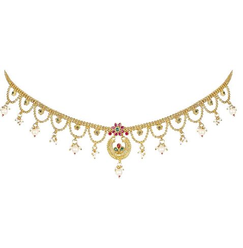 Aheli Tradional عرقي Kundan الخصر البطن سلسلة الهندي التقليدية بوليوود مجوهرات للنساء الفتيات, معدن, لا توجد معلومات in Saudi Arabia