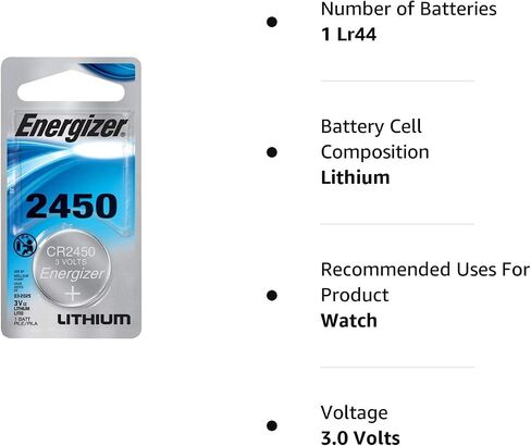 Energizer Lithium Coin Watch/Electronic Battery 2025, 2 Count in Saudi Arabia